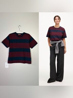 Madewell Striped Cotton Relaxed Oversized Tee
